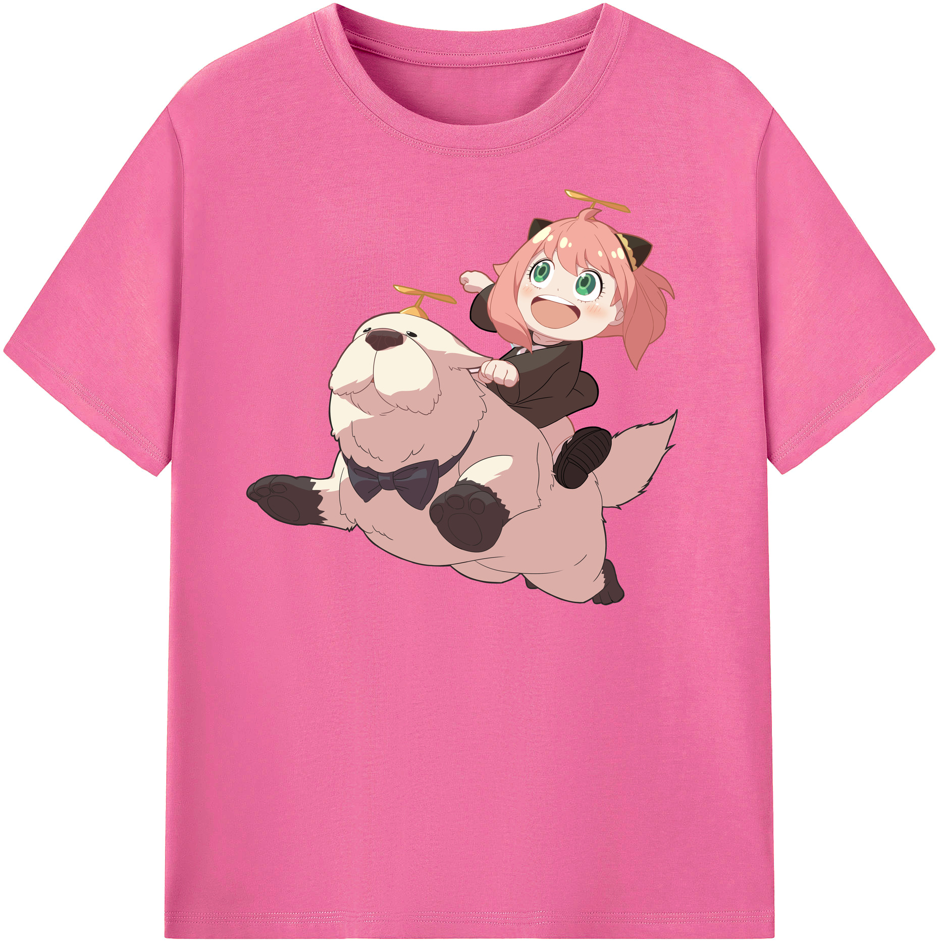 （画像用） SPY×FAMILY间谍家家酒 レディースカジュアルプリントTシャツ（綿100％）